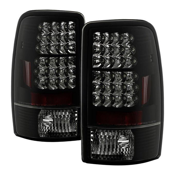 Black Smoke LED Tail Lights <br>00-06 Chevy Suburban Tahoe, GMC Yukon Yukon XL 2500