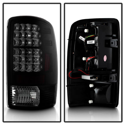 Black Smoke LED Tail Lights <br>00-06 Chevy Suburban Tahoe, GMC Yukon Yukon XL 2500
