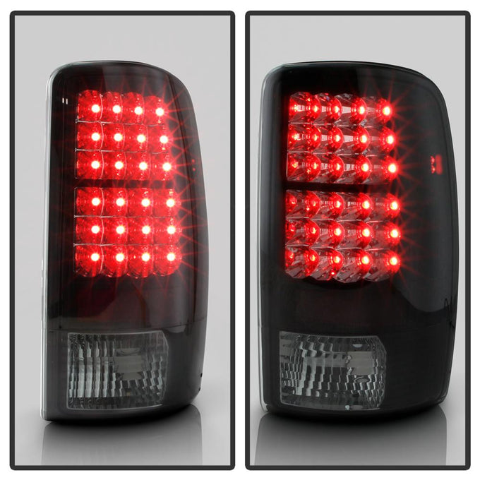 Black Smoke LED Tail Lights <br>00-06 Chevy Suburban Tahoe, GMC Yukon Yukon XL 2500