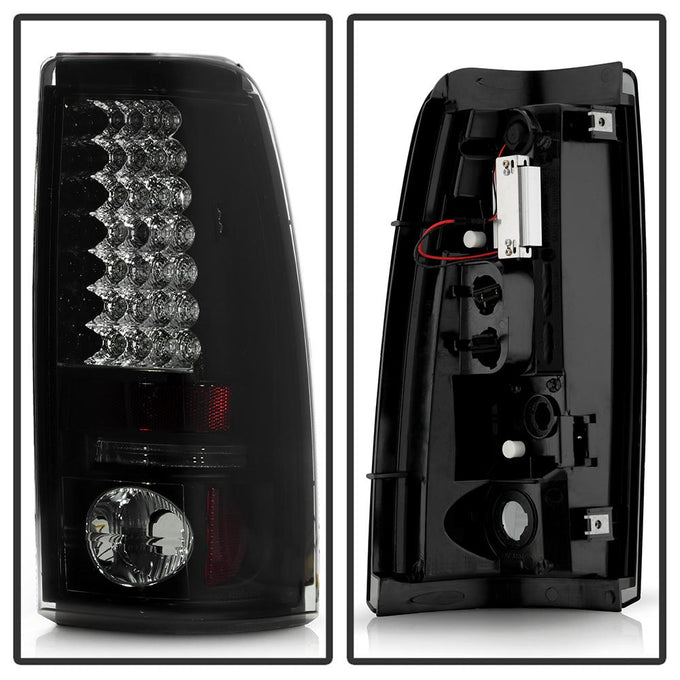 Black Smoke LED Tail Lights <br>03-06 Chevy Silverado, 2007 Classic