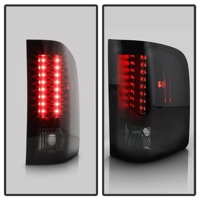 Black Smoke LED Tail Lights <br>07-13 Chevy Silverado, GMC Sierra 14 GMC Sierra 2500 HD