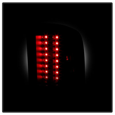 Black Smoke LED Tail Lights <br>07-13 Chevy Silverado, GMC Sierra 14 GMC Sierra 2500 HD