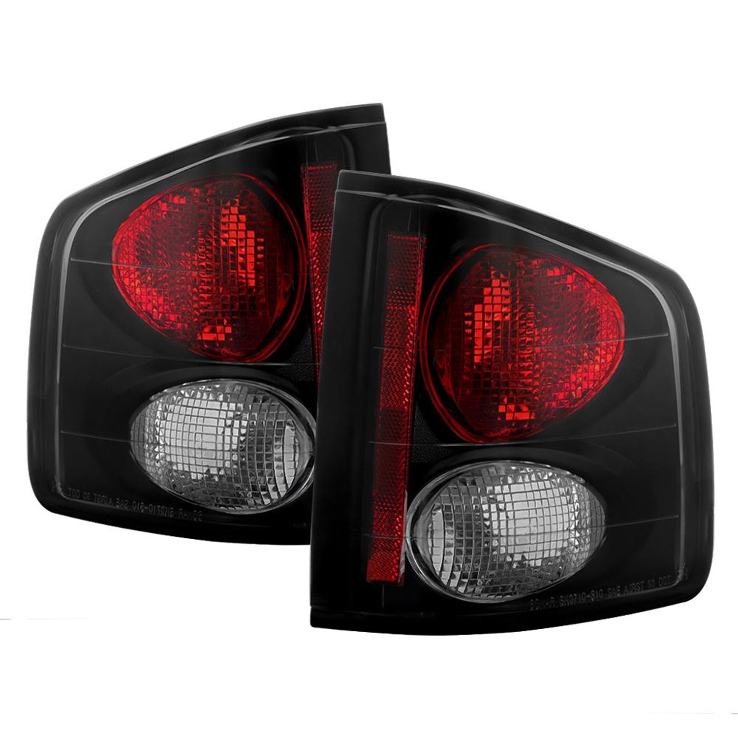 Black Smoke Euro Style Tail Lights <br>96-00 Isuzu Hombre 94-04 Chevrolet S10 94-04 GMC Sonoma