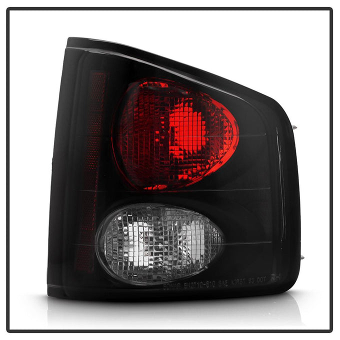 Black Smoke Euro Style Tail Lights <br>96-00 Isuzu Hombre 94-04 Chevrolet S10 94-04 GMC Sonoma