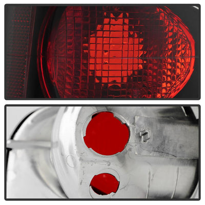 Black Smoke Euro Style Tail Lights <br>96-00 Isuzu Hombre 94-04 Chevrolet S10 94-04 GMC Sonoma