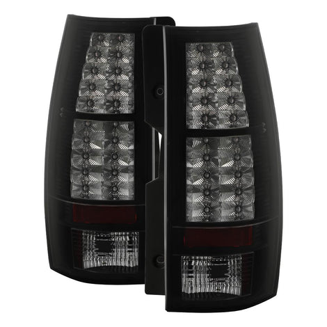 Black Smoke LED Tail Lights <br>07-14 Chevy Suburban 1500 2500 Tahoe, Yukon XL 1500