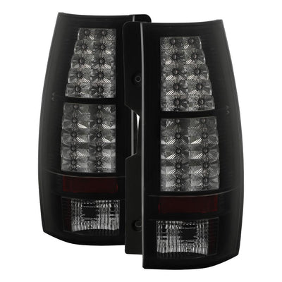 Black Smoke LED Tail Lights <br>07-14 Chevy Suburban 1500 2500 Tahoe, Yukon XL 1500