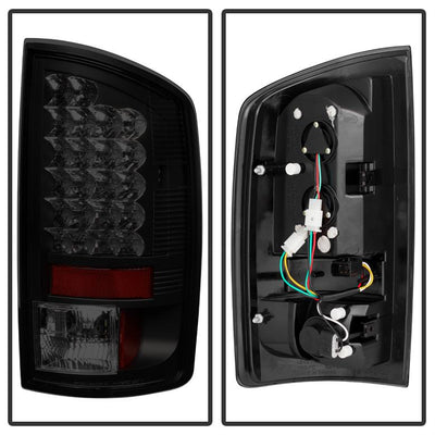 Black Smoke LED Tail Lights <br>02-06 Dodge Ram 1500 03-06 Dodge Ram 3500 Ram 2500