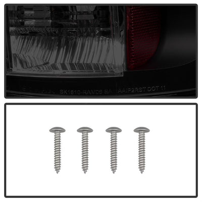 Black Smoke LED Tail Lights <br>02-06 Dodge Ram 1500 03-06 Dodge Ram 3500 Ram 2500