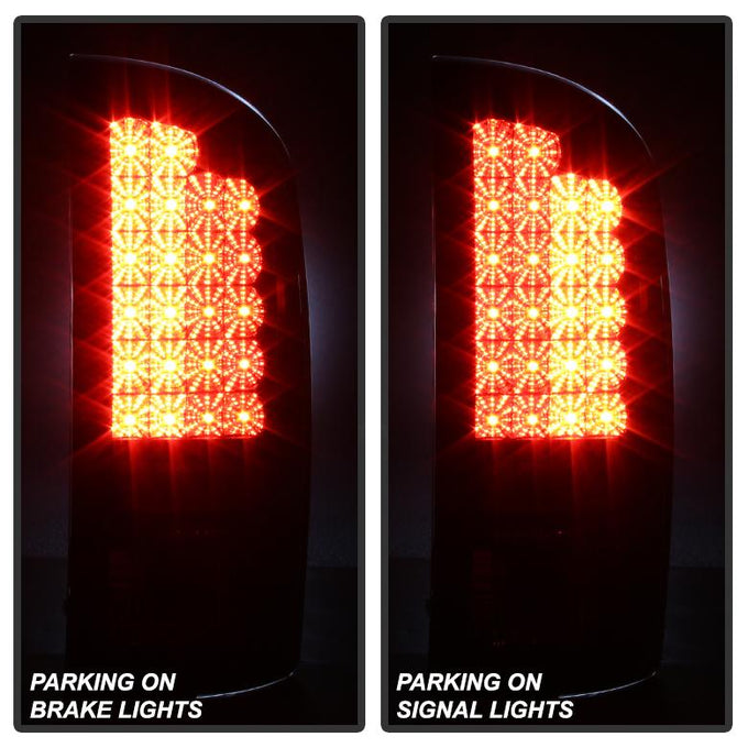 Black Smoke LED Tail Lights <br>02-06 Dodge Ram 1500 03-06 Dodge Ram 3500 Ram 2500