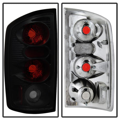 Black Smoke Euro Style Tail Lights <br>02-06 Dodge Ram 1500 03-06 Dodge Ram 3500 Ram 2500