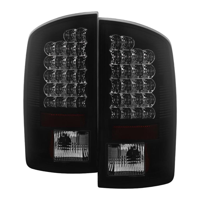 Black Smoke LED Tail Lights <br>07-08 Dodge Ram 1500 07-09 Dodge Ram 2500 Ram 3500