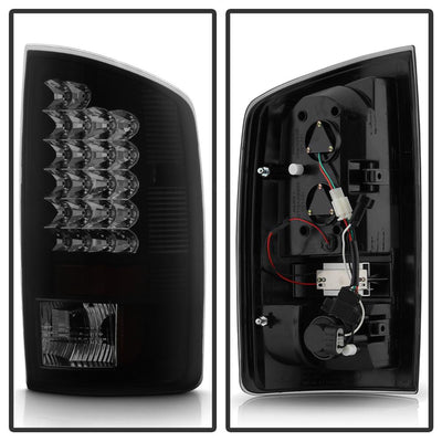 Black Smoke LED Tail Lights <br>07-08 Dodge Ram 1500 07-09 Dodge Ram 2500 Ram 3500