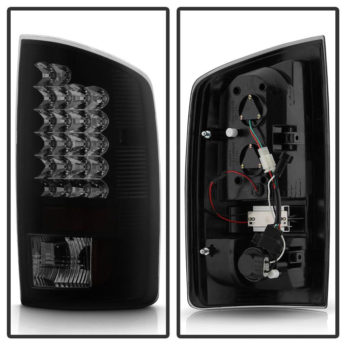 Black Smoke LED Tail Lights <br>07-08 Dodge Ram 1500 07-09 Dodge Ram 2500 Ram 3500