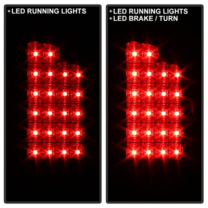 Black Smoke LED Tail Lights <br>07-08 Dodge Ram 1500 07-09 Dodge Ram 2500 Ram 3500