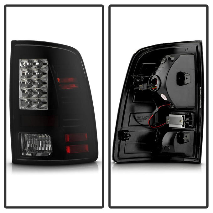 Black Smoke LED Tail Lights <br>09-18 Dodge Ram 1500 2500 3500
