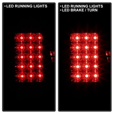 Black Smoke LED Tail Lights <br>09-18 Dodge Ram 1500 2500 3500