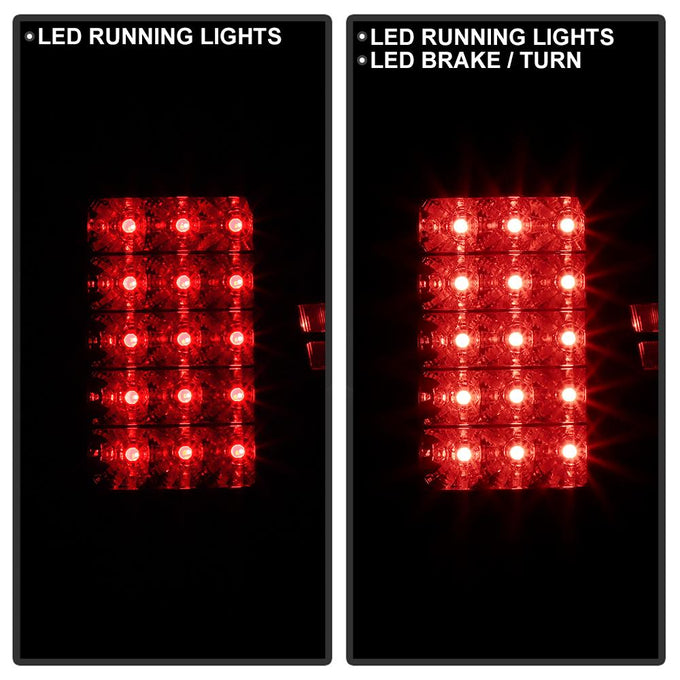 Black Smoke LED Tail Lights <br>09-18 Dodge Ram 1500 2500 3500