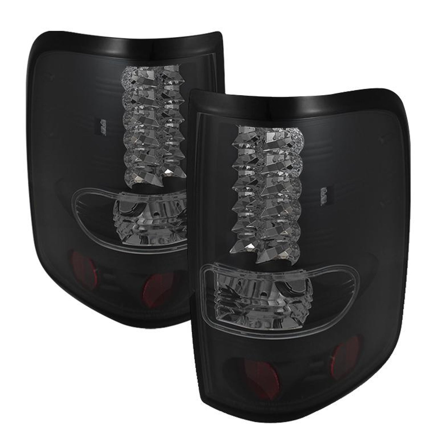 Black Smoke LED Tail Lights <br>04-08 Ford F-150