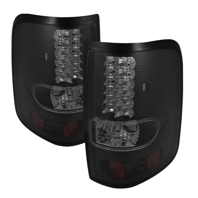 Black Smoke LED Tail Lights <br>04-08 Ford F-150