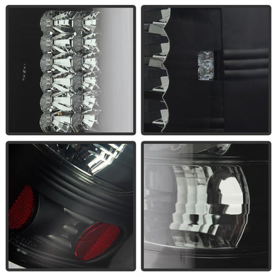Black Smoke LED Tail Lights <br>04-08 Ford F-150
