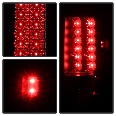 Black Smoke LED Tail Lights <br>04-08 Ford F-150