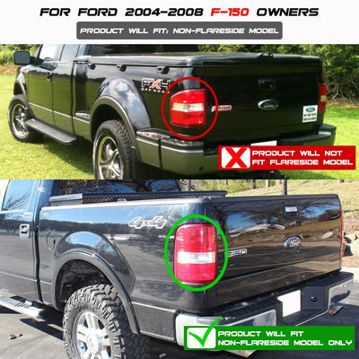 Black Smoke LED Tail Lights <br>04-08 Ford F-150