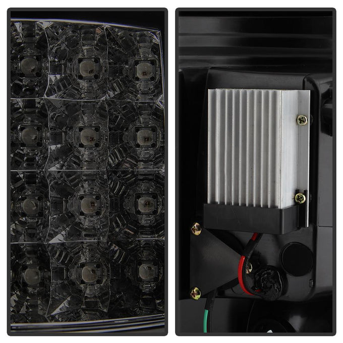 Black Smoke LED Tail Lights <br>09-14 Ford F-150