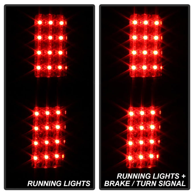 Black Smoke LED Tail Lights <br>09-14 Ford F-150