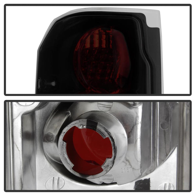 Black Smoke Euro Style Tail Lights <br>87-96 Ford F-150 88-96 Ford Bronco