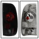 Black Smoke Euro Style Tail Lights <br>97-03 Ford F150, 99-07 F250-550 Super Duty