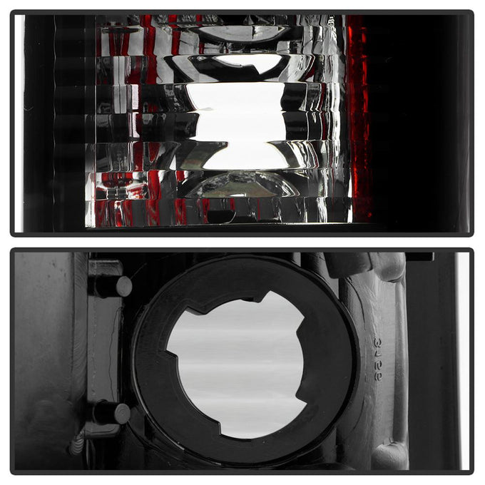 Black Smoke LED Tail Lights <br>97-03 Ford F150, 99-07 F250-550 Super Duty