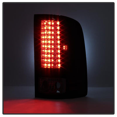 Black Smoke LED Tail Lights <br>07-13 GMC Sierra 1500 07-14 GMC Sierra 2500 HD Sierra 3500 HD