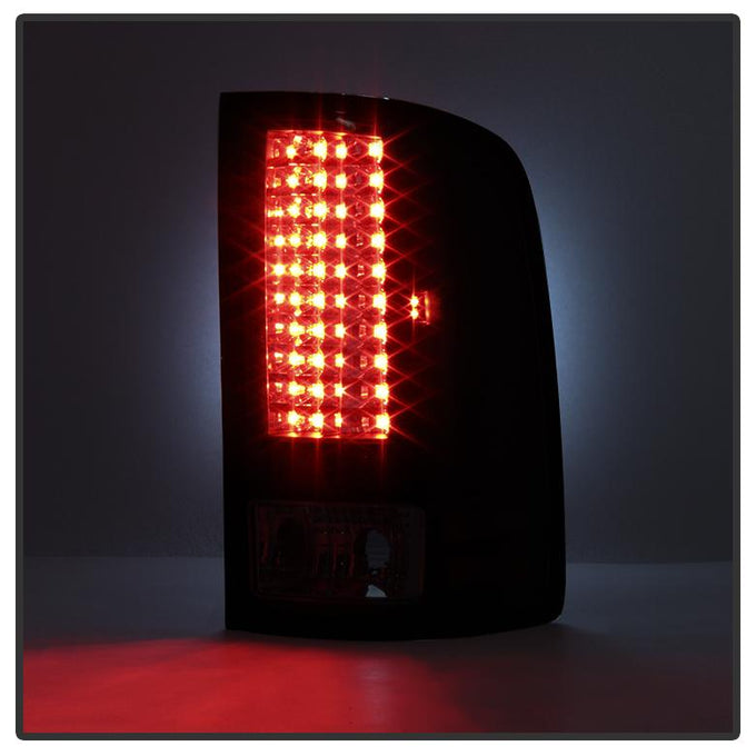 Black Smoke LED Tail Lights <br>07-13 GMC Sierra 1500 07-14 GMC Sierra 2500 HD Sierra 3500 HD