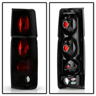 Black Smoke Euro Style Tail Lights <br>86-94 Nissan D21 86-97 Nissan Pickup 86 Nissan 720