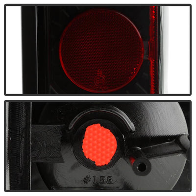 Black Smoke Euro Style Tail Lights <br>86-94 Nissan D21 86-97 Nissan Pickup 86 Nissan 720