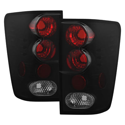 Black Smoke Euro Style Tail Lights <br>04-15 Nissan TITAN
