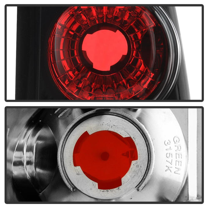 Black Smoke Euro Style Tail Lights <br>04-15 Nissan TITAN