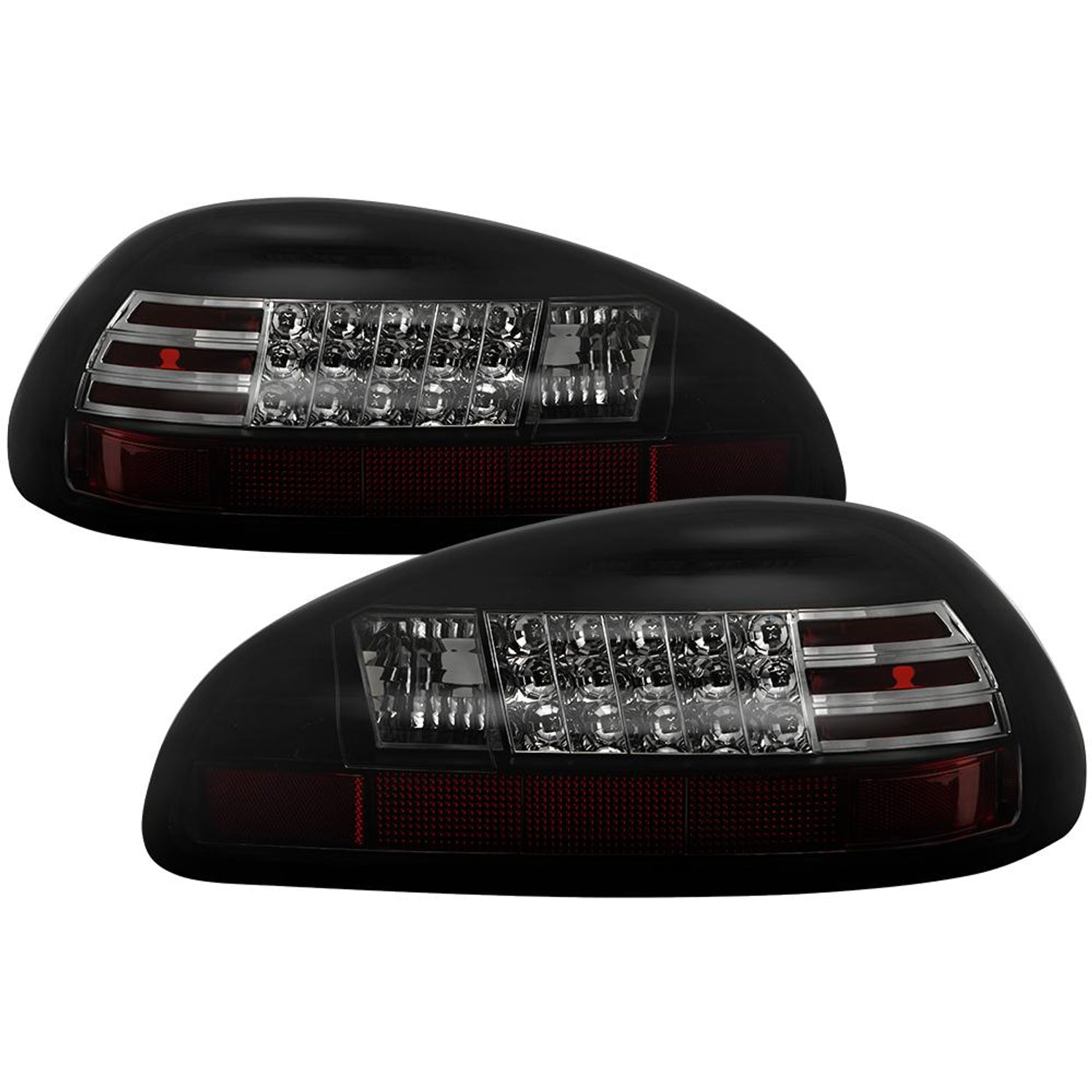 Black Smoke LED Tail Lights <br>97-03 Pontiac Grand Prix