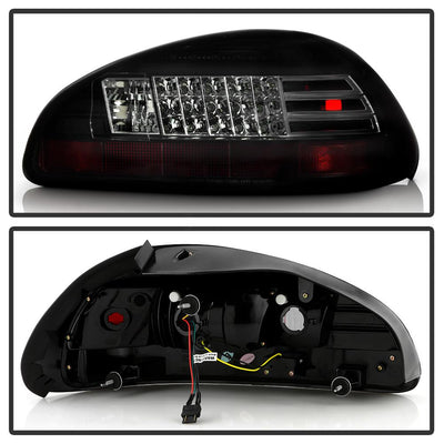 Black Smoke LED Tail Lights <br>97-03 Pontiac Grand Prix