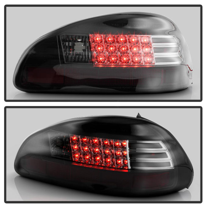 Black Smoke LED Tail Lights <br>97-03 Pontiac Grand Prix