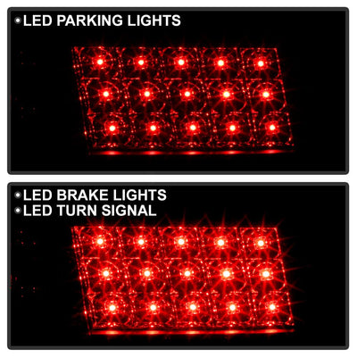 Black Smoke LED Tail Lights <br>97-03 Pontiac Grand Prix
