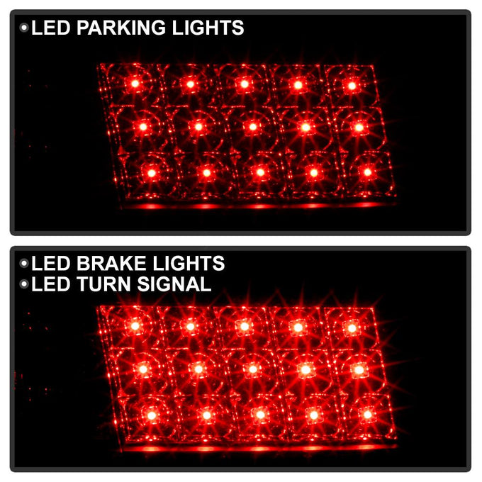 Black Smoke LED Tail Lights <br>97-03 Pontiac Grand Prix