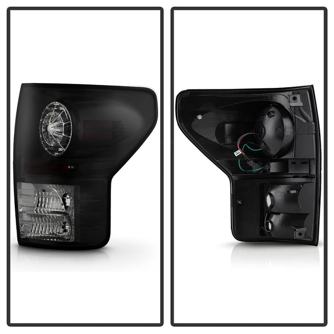 Black Smoke LED Tail lights <br>07-13 Toyota Tundra