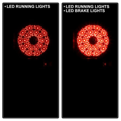 Black Smoke LED Tail lights <br>07-13 Toyota Tundra