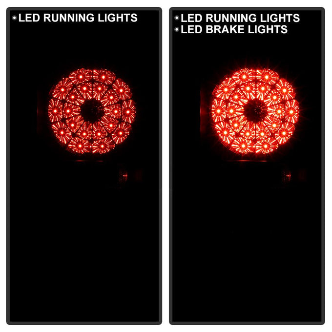 Black Smoke LED Tail lights <br>07-13 Toyota Tundra