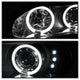 LED Halo Black Smoke Projector Headlights <br>98-02 Chevrolet Camaro