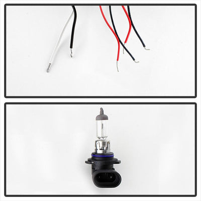 LED Halo Black Smoke Projector Headlights <br>99-06 GMC Sierra 1500-3500, Yukon, 2007 Classic