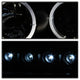 LED Halo Black Smoke Projector Headlights <br>06-10 Dodge Charger