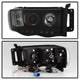 LED Halo Black Smoke Projector Headlights <br>02-05 Dodge Ram 1500 03-05 Dodge Ram 3500 Ram 2500